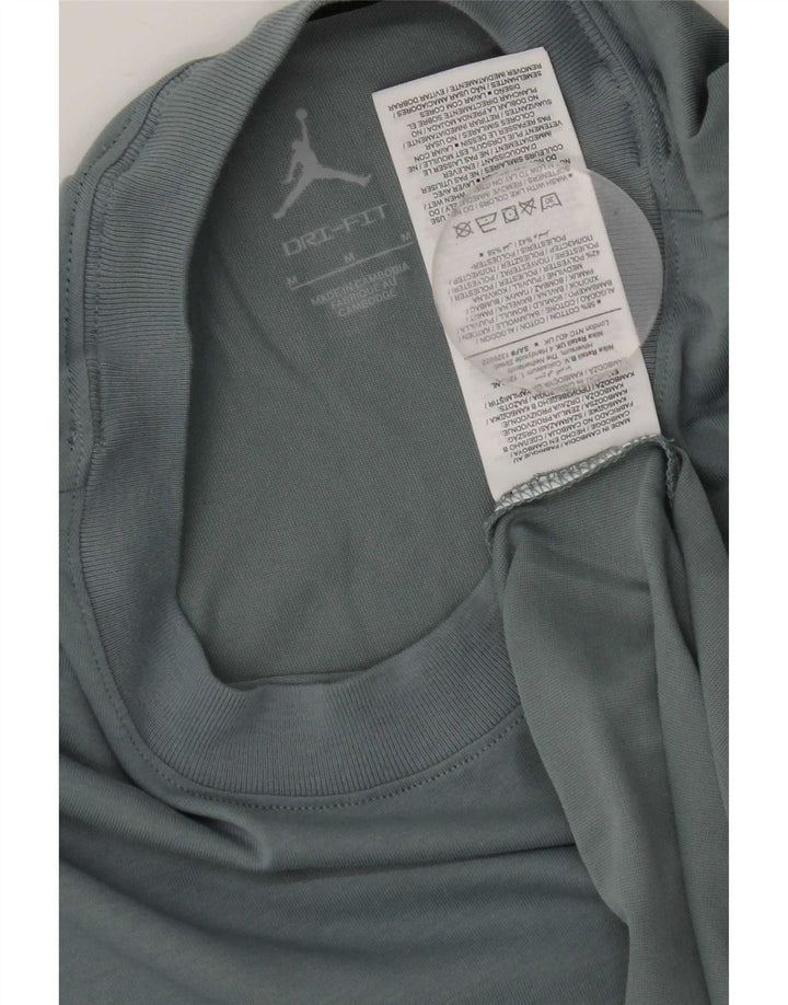 Tricou Jordan Dri Fit pentru bărbați Top din bumbac gri mediu