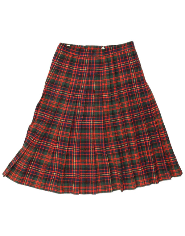 Fusta Plisată Vintage Femei Knife W28 Medium Multicolor Check