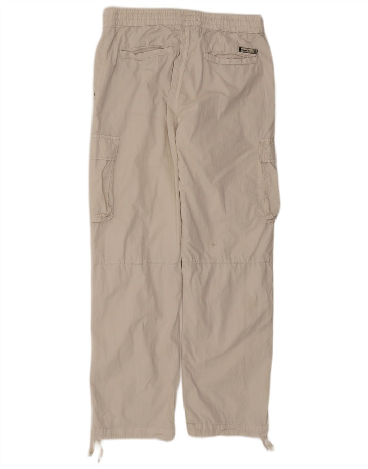 Pantaloni cargo drepti pentru femei Zara Mediu L31 L29 bumbac bej