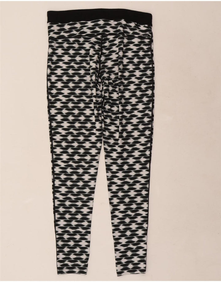 Leggings Nike Dri Fit pentru femei, mari, negru, geometric, poliester