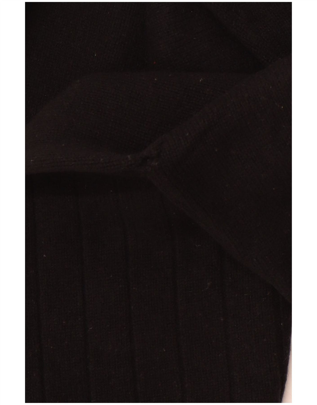 LEVI'S Pulover cu gât rulat pentru femei UK 10, lână de miel cu dungi mici, neagră