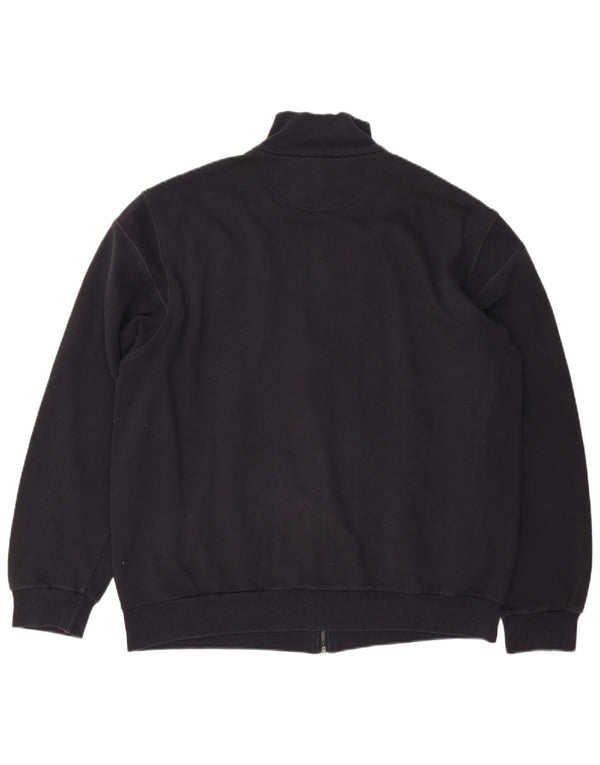 Jachetă de trening pentru bărbați LOTTO, bumbac negru 2XL