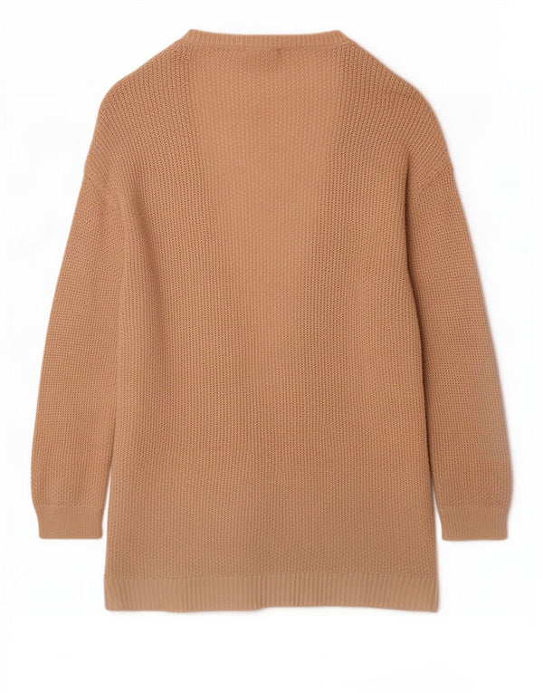 Pulover cardigan cu mânecă 3/4 pentru femei Gap, UK 10, Bej, pete mic