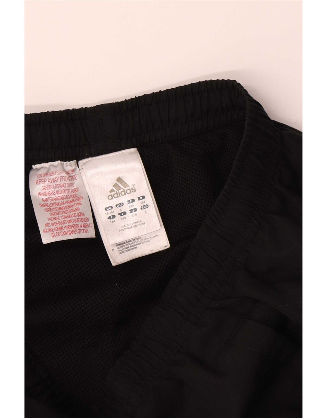 Pantaloni scurți sport adidas băieți 13-14 ani poliester negru