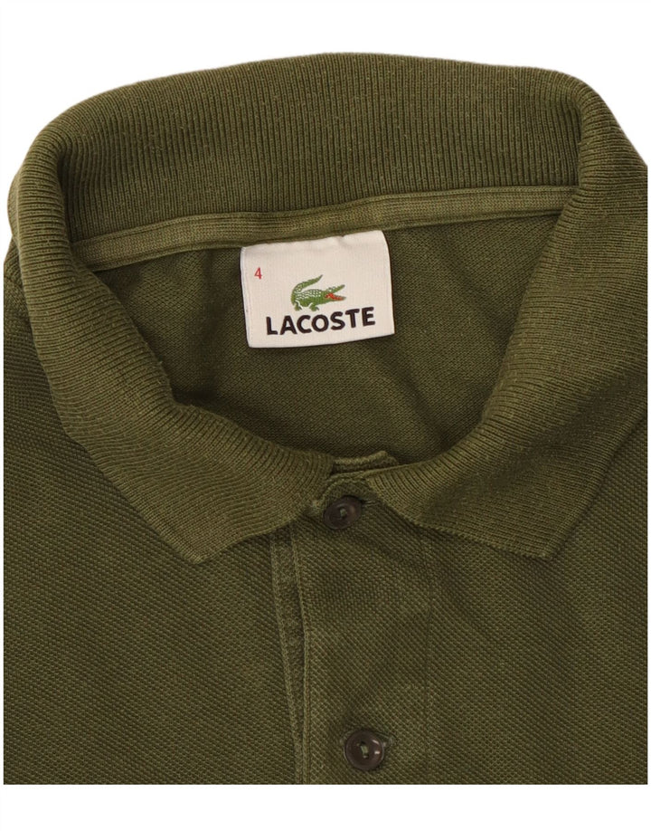 Tricou polo pentru bărbați Lacoste Mărimea 4 Medium Kaki