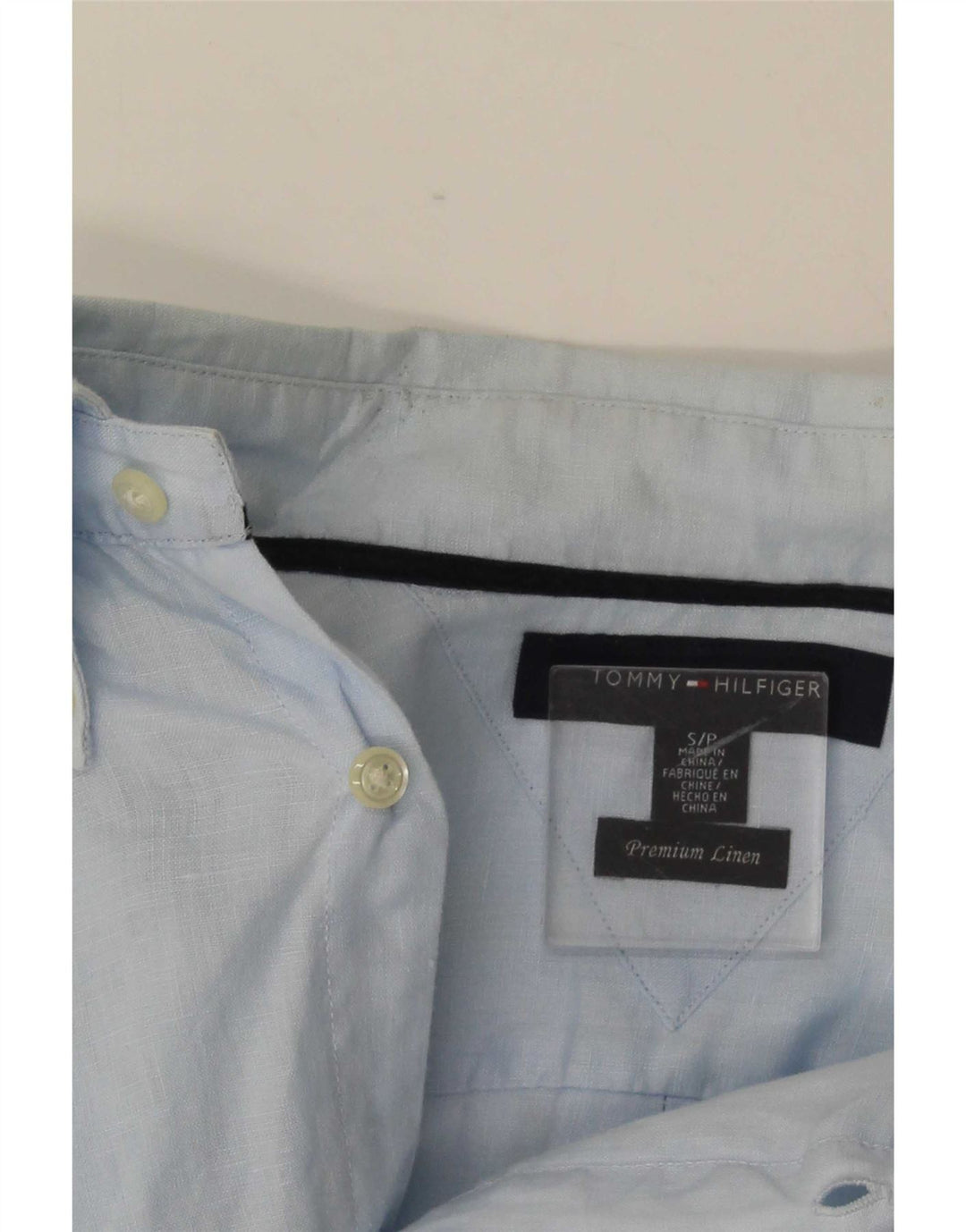 Cămașă pentru bărbați Tommy Hilfiger Mărimea S, din in albastru