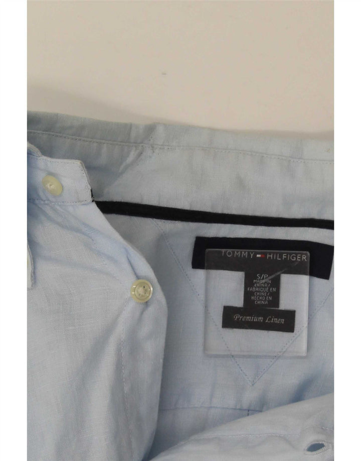 Cămașă pentru bărbați Tommy Hilfiger Mărimea S, din in albastru