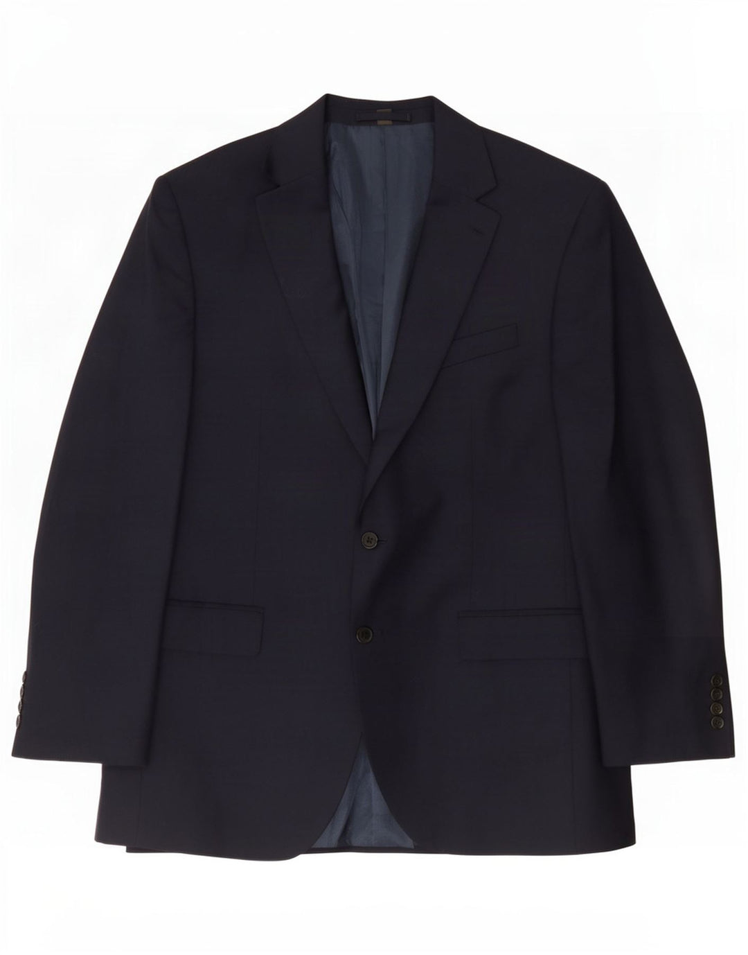 Jachetă pentru bărbați Marks & Spencer, cu 2 nasturi, UK 44 XL, poliester bleumarin