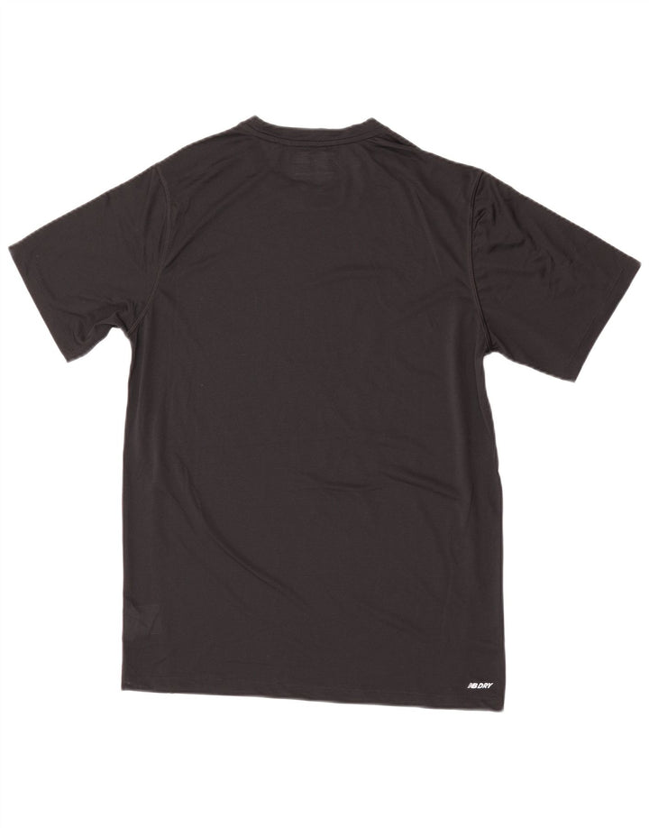Tricou grafic pentru bărbați New Balance Top Mediu Negru Poliester