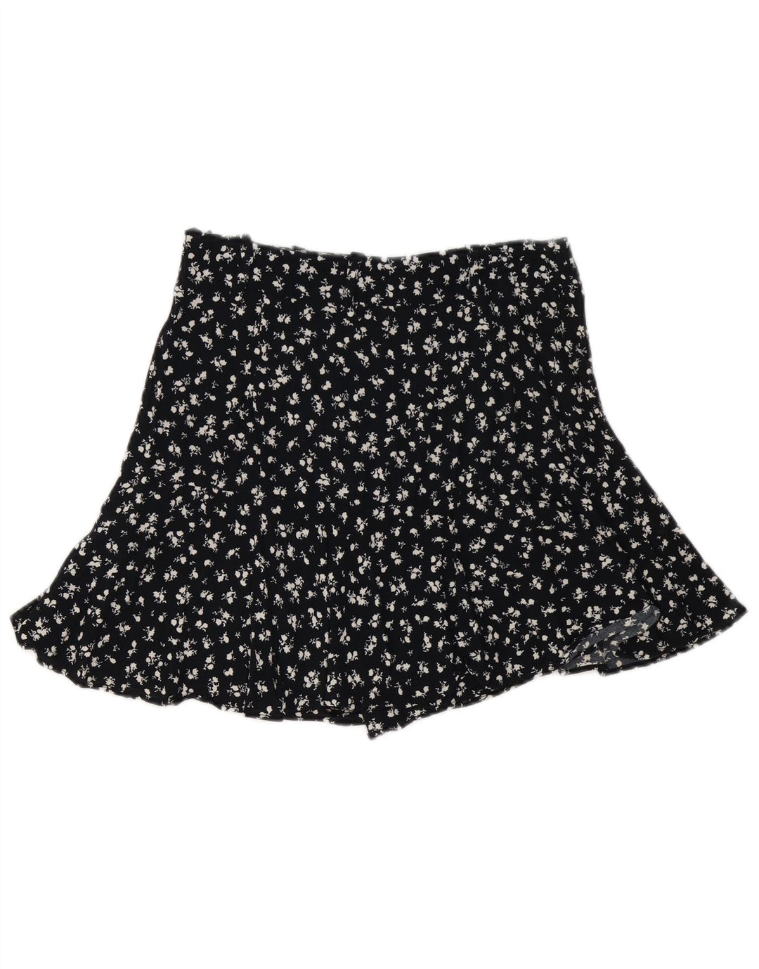 Fusta Mini Zara Femei Medium W28 Negru Floral Viscoza