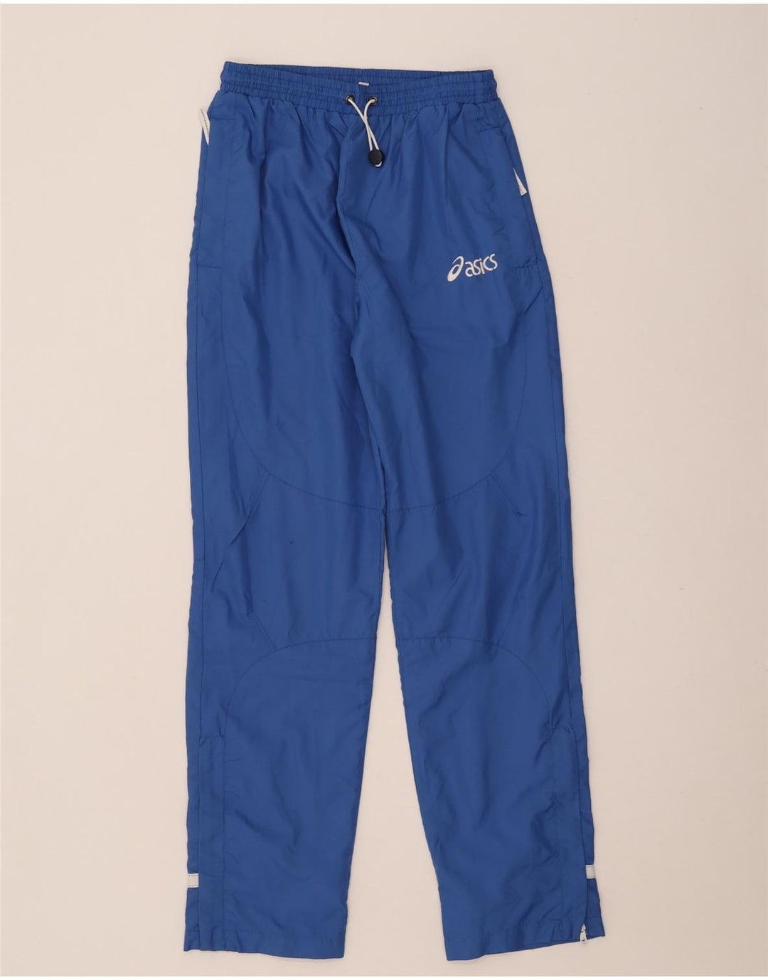 Pantaloni de trening Asics pentru bărbați, albastru mediu, poliester color bloc