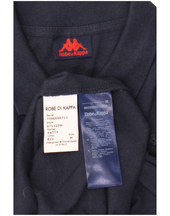 Top pentru femei Kappa cu mânecă lungă UK 12 Medium Bleumarin Bumbac