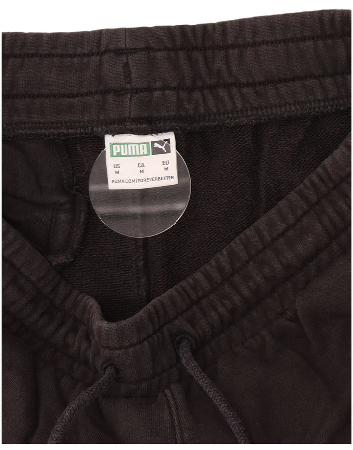 Pantaloni de trening cu grafică Puma pentru bărbați Pantaloni de jogging mediu negru