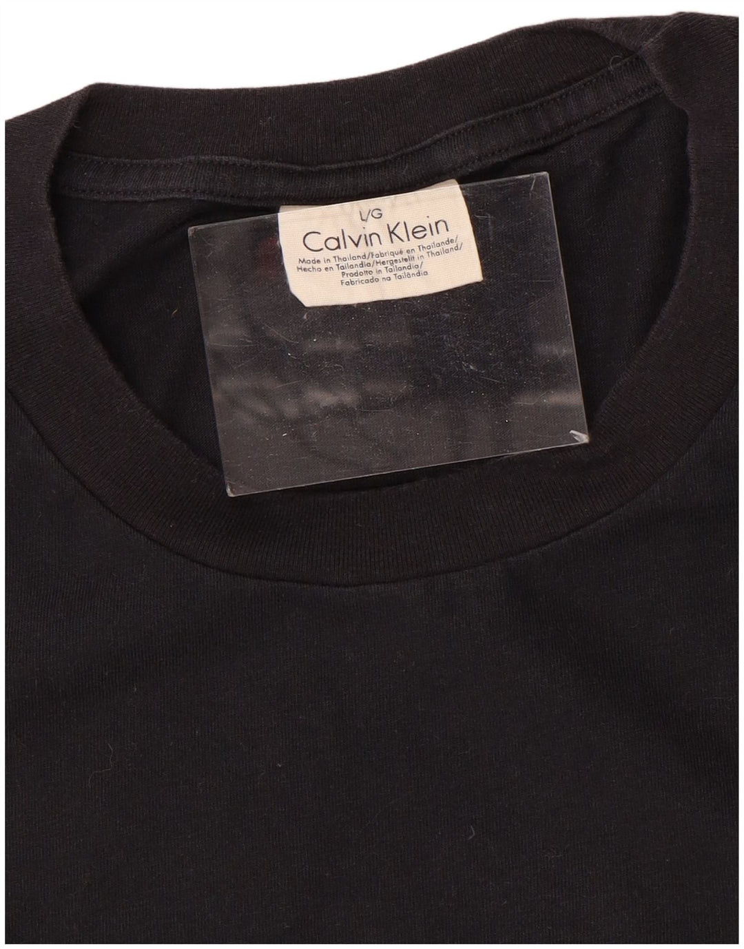 CALVIN KLEIN Tricou pentru bărbați Top mare din bumbac negru