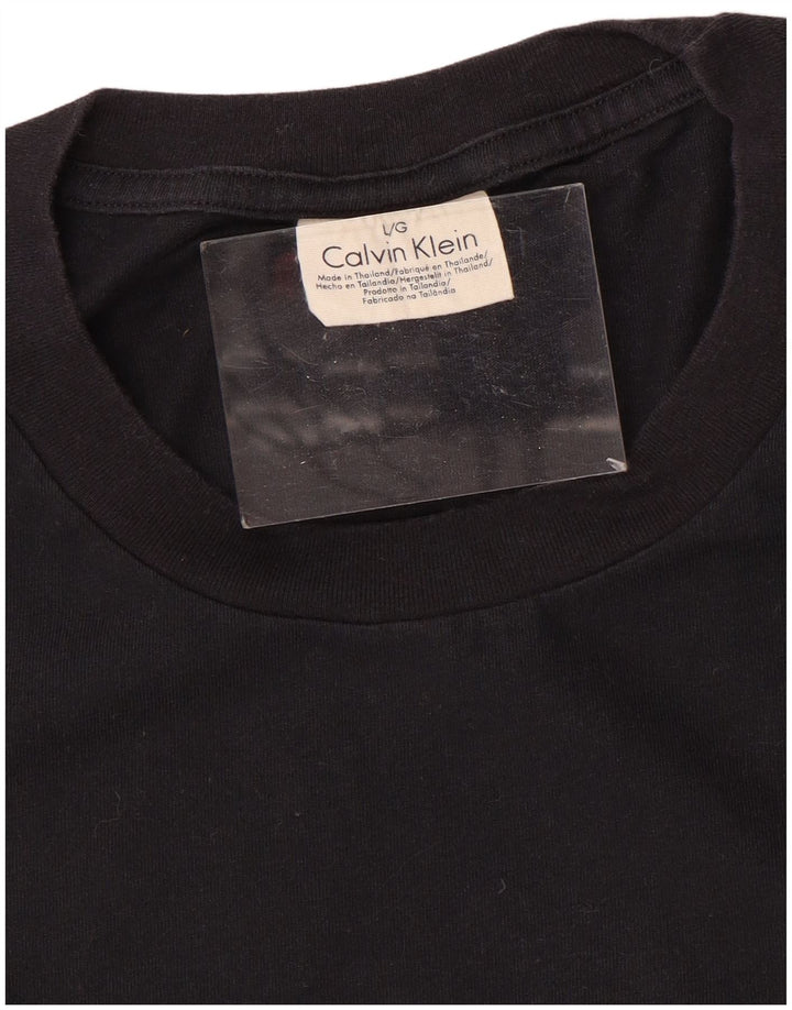 CALVIN KLEIN Tricou pentru bărbați Top mare din bumbac negru