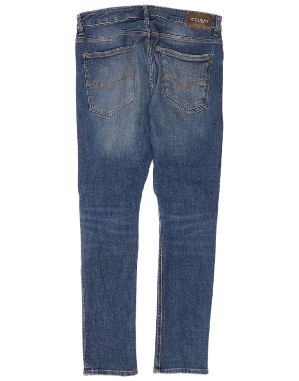 Blugi pentru bărbați Guess Super Skinny W32 L32 Bumbac albastru