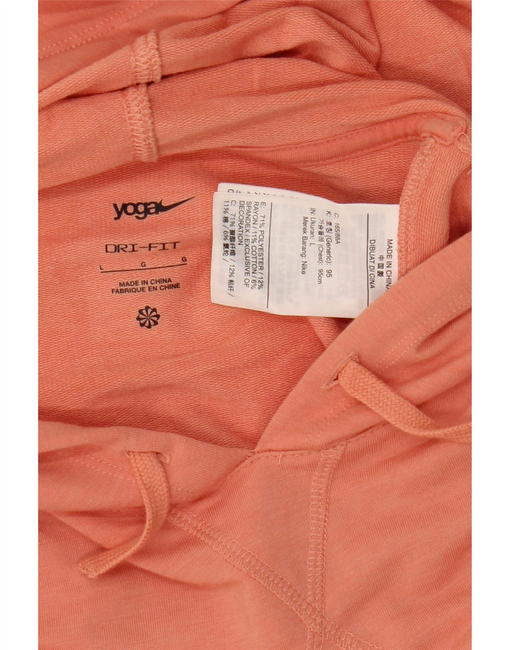 Jumper Nike Dri Fit supradimensionat pentru femei UK 16 Poliester portocaliu mare