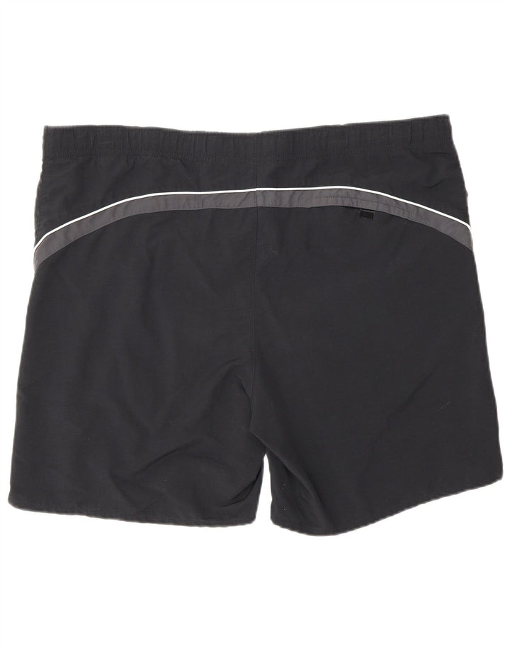 Pantaloni scurți de înot Fila pentru bărbați, mari, negru, nailon color bloc