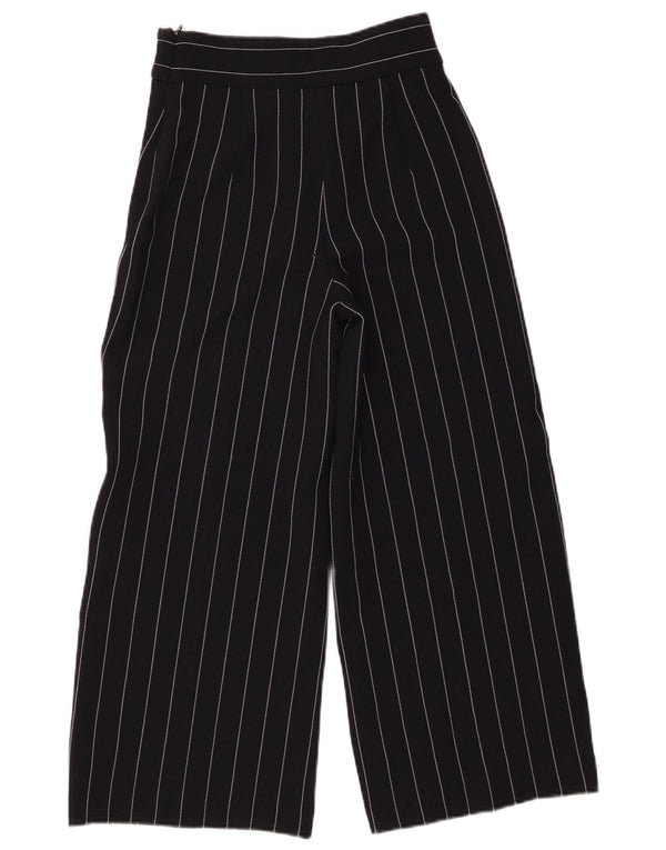 Pantaloni casual pentru femei cu talie înaltă Zara XS W24 L25 cu dungi negre