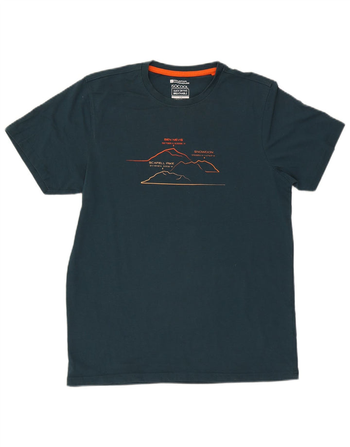 Mountain Warehouse Tricou grafic IsoCool pentru bărbați Top mic, verde, bumbac