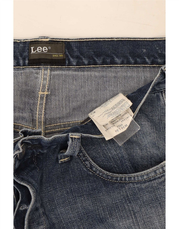 Blugi drepti pentru femei Lee W34 L29 Bumbac albastru