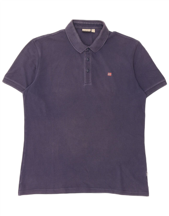 Tricou polo Napapijri pentru bărbați XL bleumarin