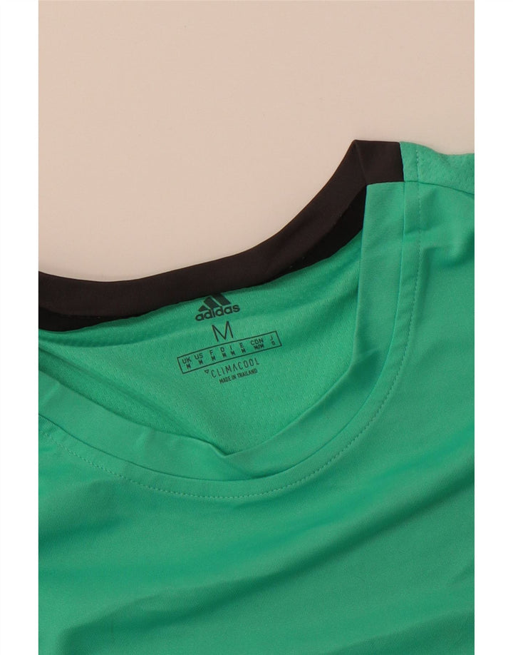 Tricou ADIDAS Climacool pentru bărbați Top verde mediu colorblock
