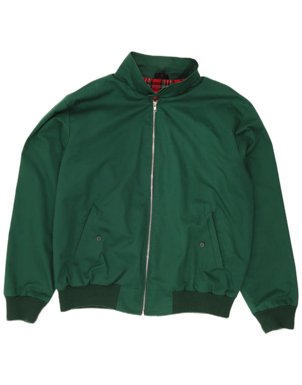 Bomber vintage pentru bărbați UK 40 mare, verde, poliester, retro