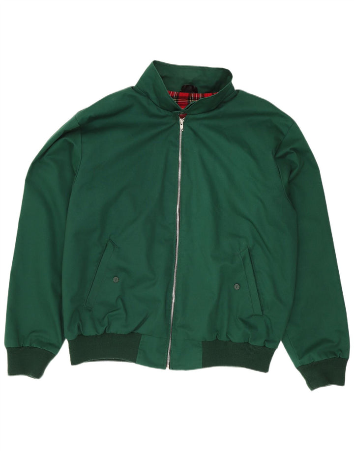 Bomber vintage pentru bărbați UK 40 mare, verde, poliester, retro
