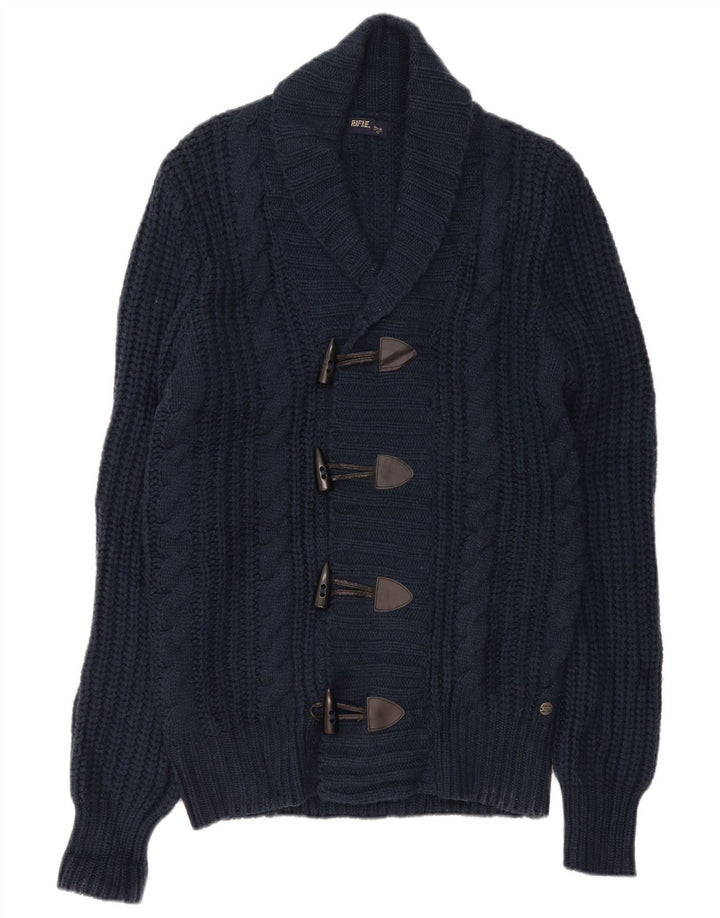 Pulover cardigan pentru bărbați Rifle, mare bleumarin, acrilic