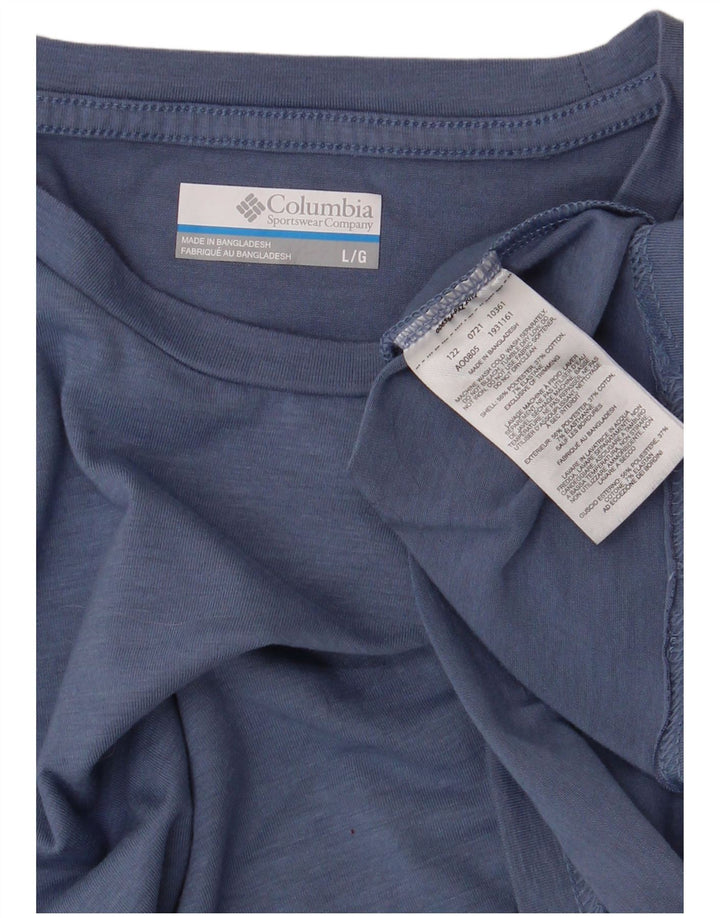 Tricou Columbia Omni-Shade pentru bărbați Top mare, albastru, poliester