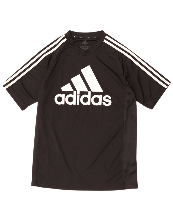 Tricou cu grafică Adidas Aeroready pentru bărbați Top mic poliester negru