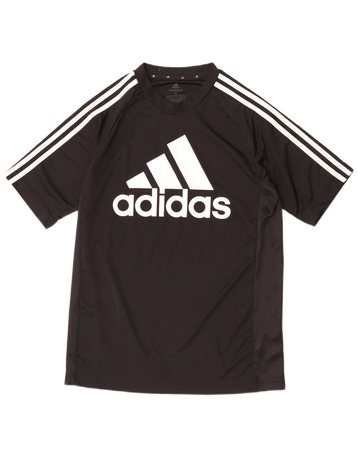 Tricou cu grafică Adidas Aeroready pentru bărbați Top mic poliester negru