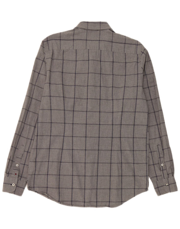 Cămașă pentru bărbați Tommy Hilfiger Slim Fit, mare, gri din bumbac