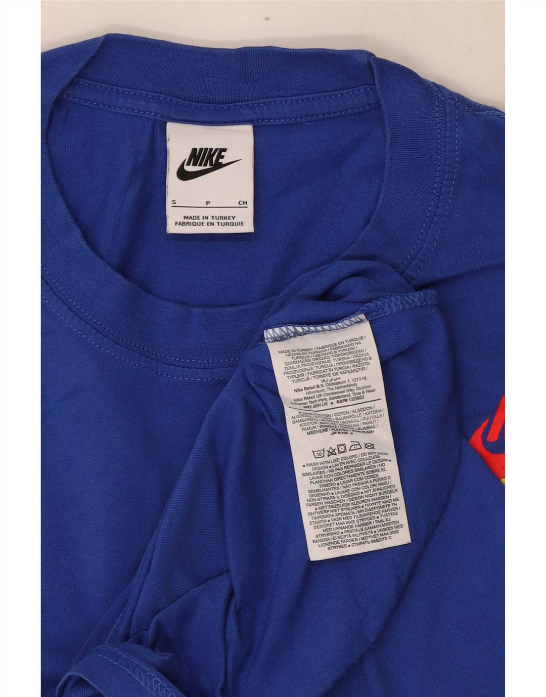 Tricou grafic Nike pentru bărbați Top mic, albastru, bumbac