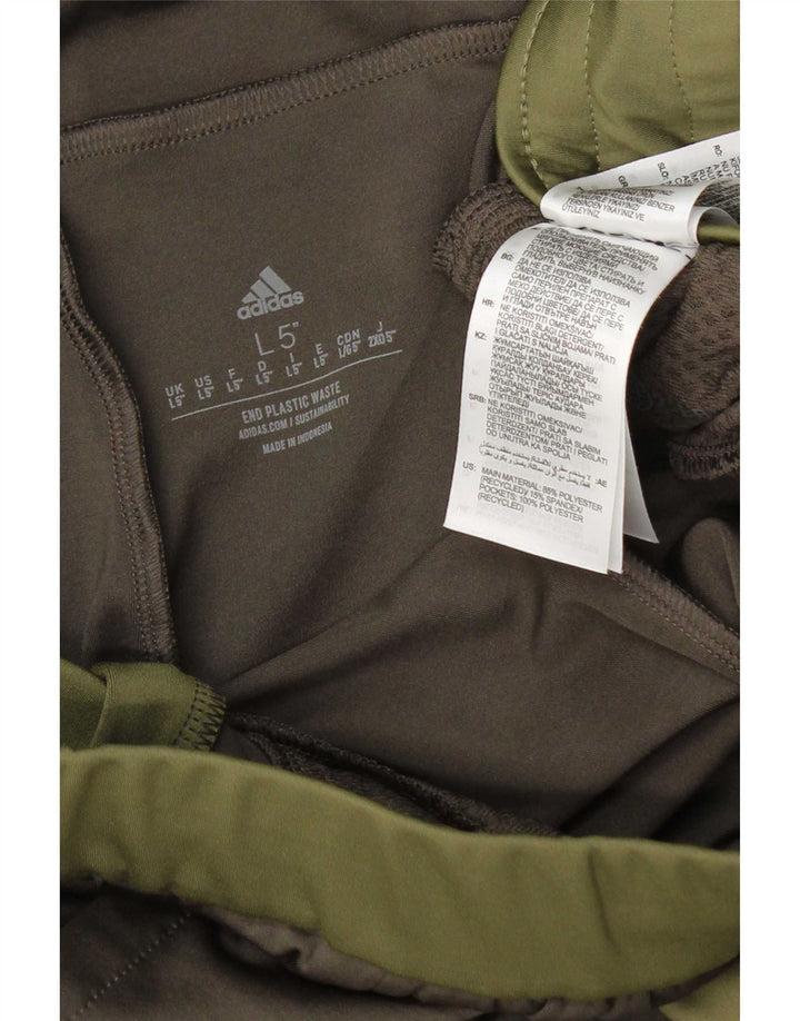 Pantaloni scurți sport Adidas pentru bărbați, mari, verzi, poliester color bloc