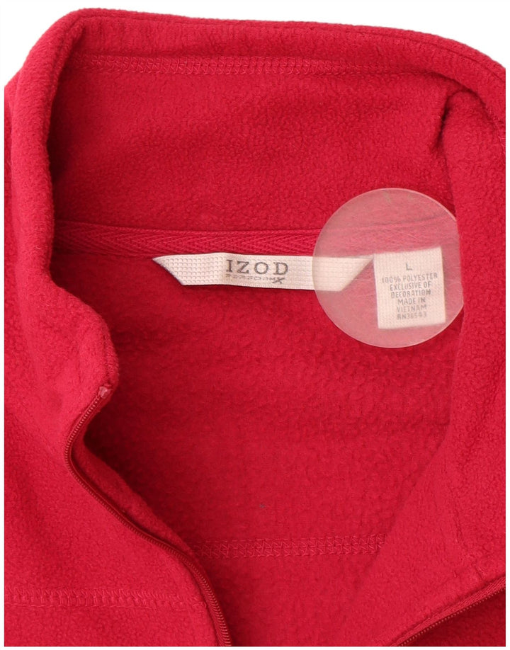 Jachetă fleece pentru femei Izod UK 16, mare, roz, poliester