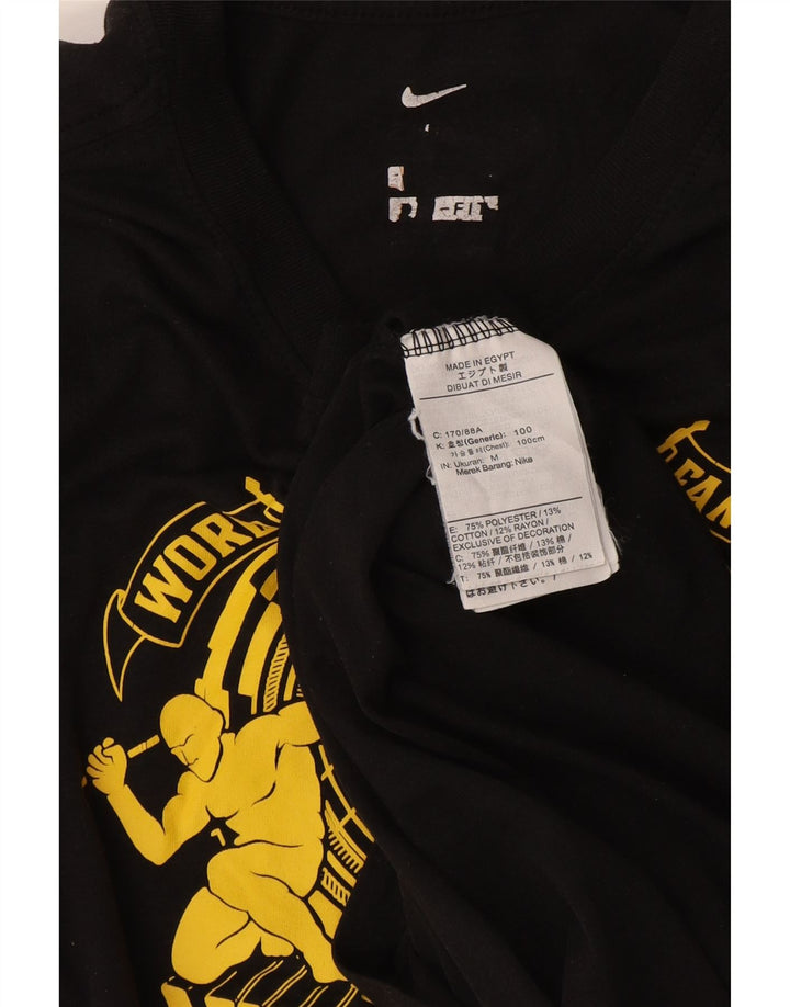 Tricou grafic Nike pentru femei Top UK 14 Medium Black Poliester