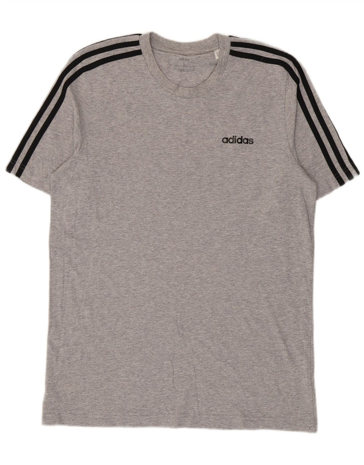 Tricou pentru bărbați Adidas Top mare, gri, pete din bumbac