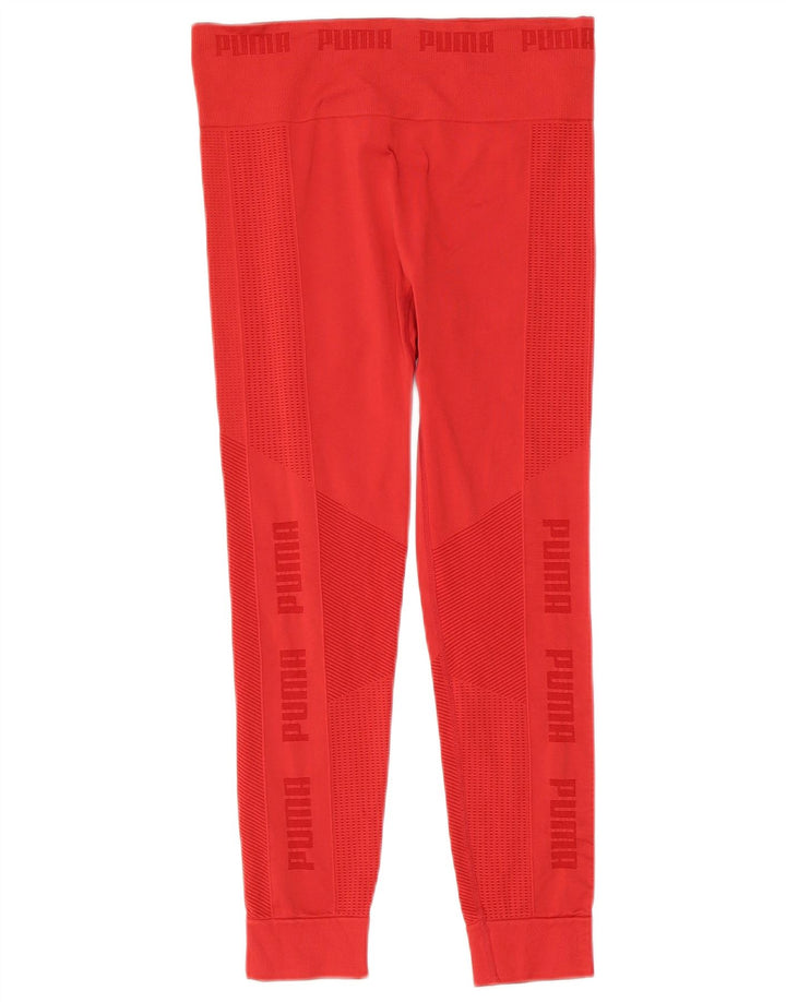 Leggings Puma Graphic Capri pentru femei UK 14 Medium Red Nylon