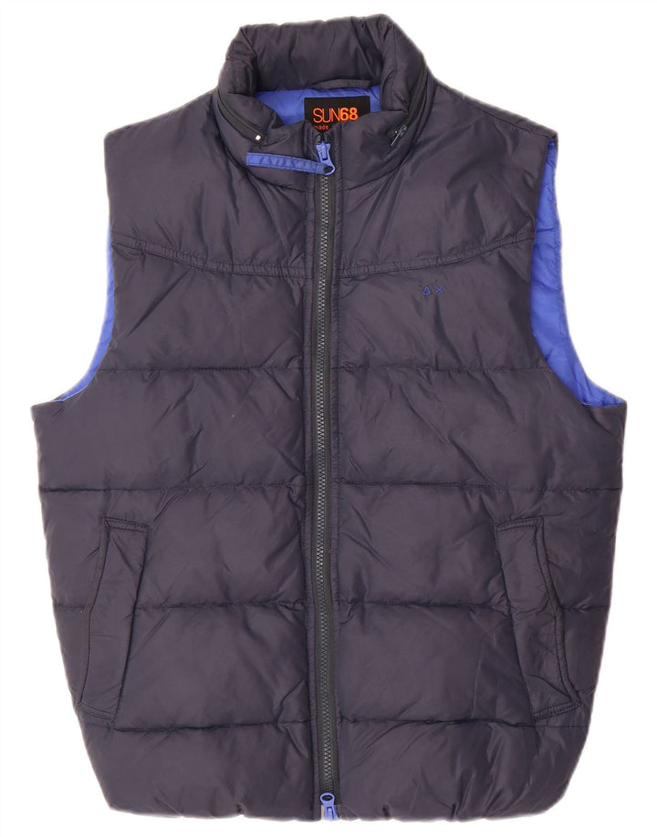 Sun68 Gilet căptușit pentru bărbați UK 36 Small Bleumarin Poliamidă