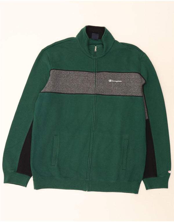 Jachetă de trening pentru bărbați Champion 3XL, verde, color block