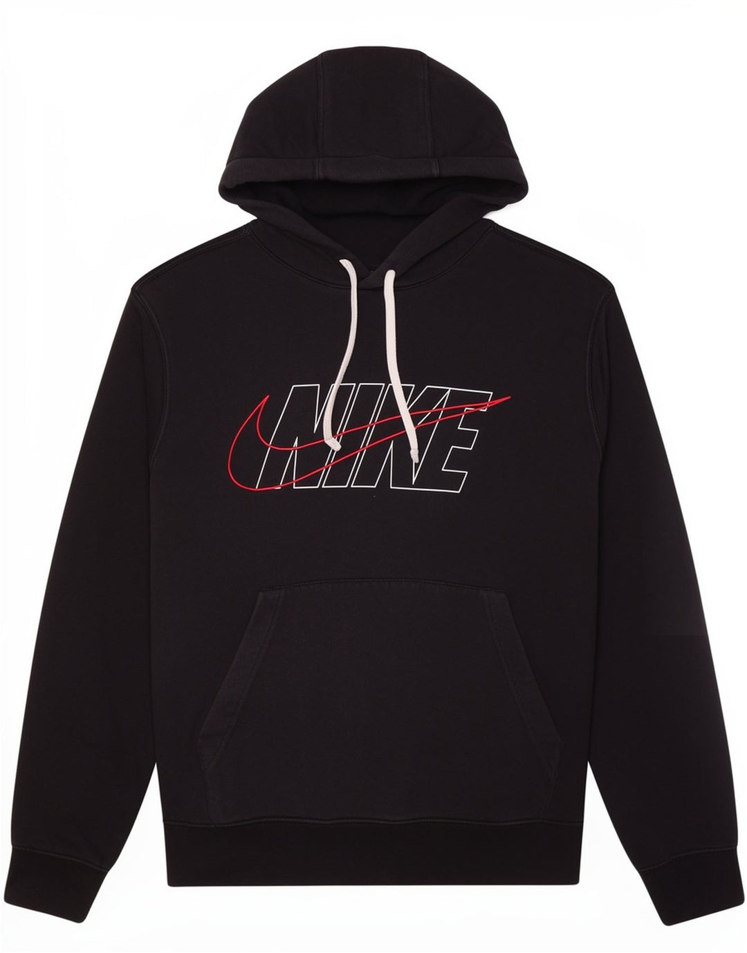 Pulover Nike Grafic pentru bărbați, bumbac mediu negru