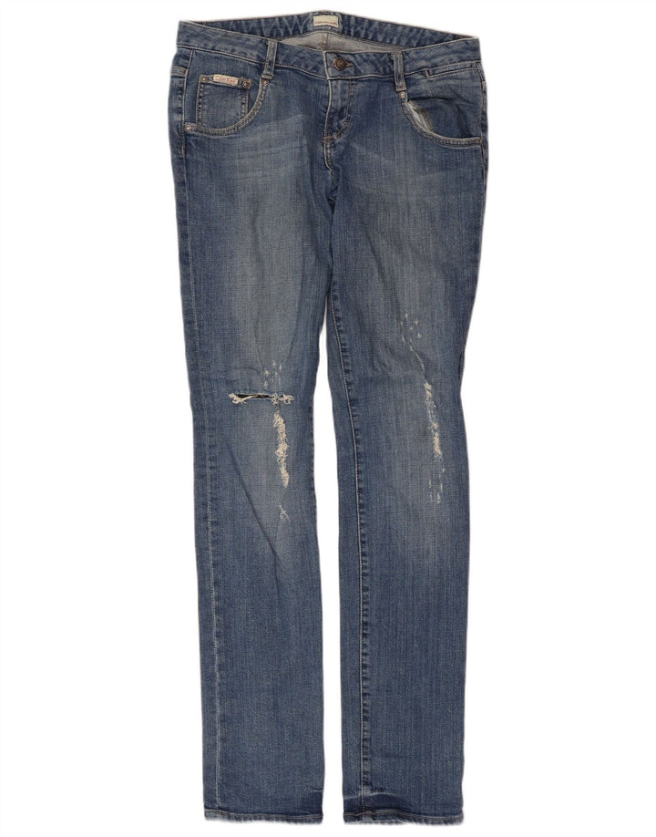 Calvin Klein Blugi slim pentru femei Distressed W30 L33 Bumbac albastru