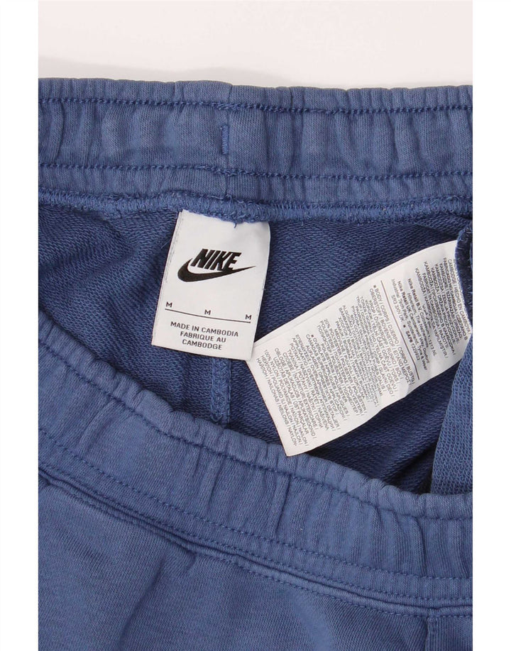 Pantaloni scurți sport Nike pentru bărbați, albastru mediu, bumbac color bloc
