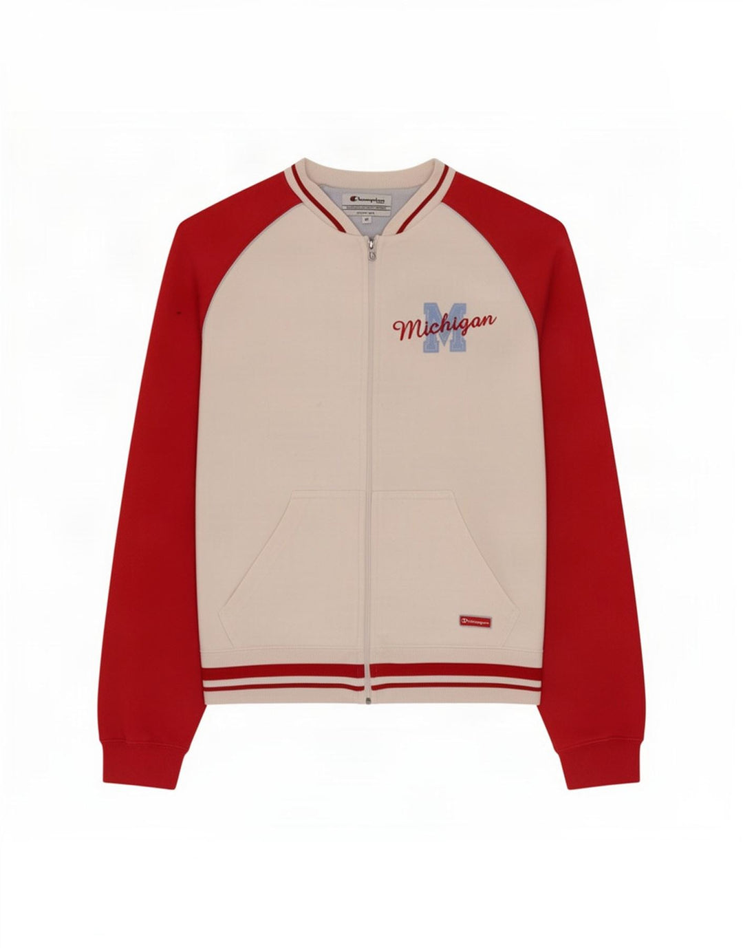 Jachetă de top pentru trening Champion pentru femei Michigan UK 12 Medium White