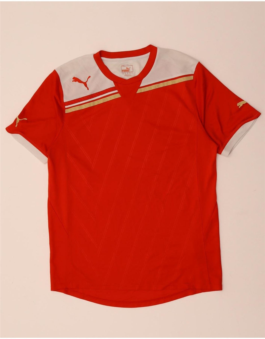 Tricou pentru bărbați PUMA Top Medium Red Colorblock