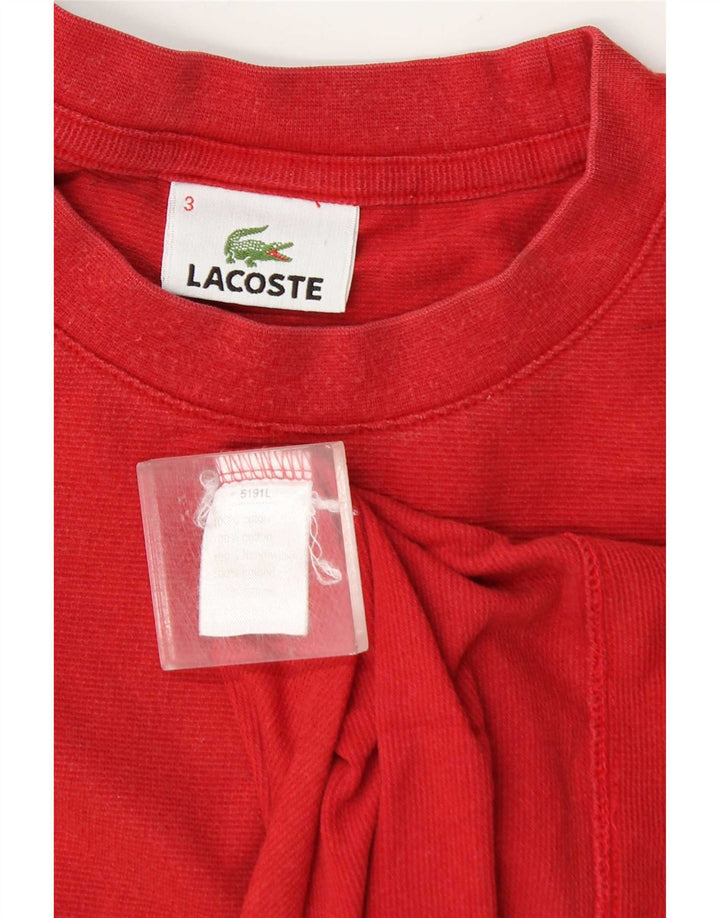 Tricou Lacoste Bărbați Top Marimea 3 Bumbac Roșu Mic