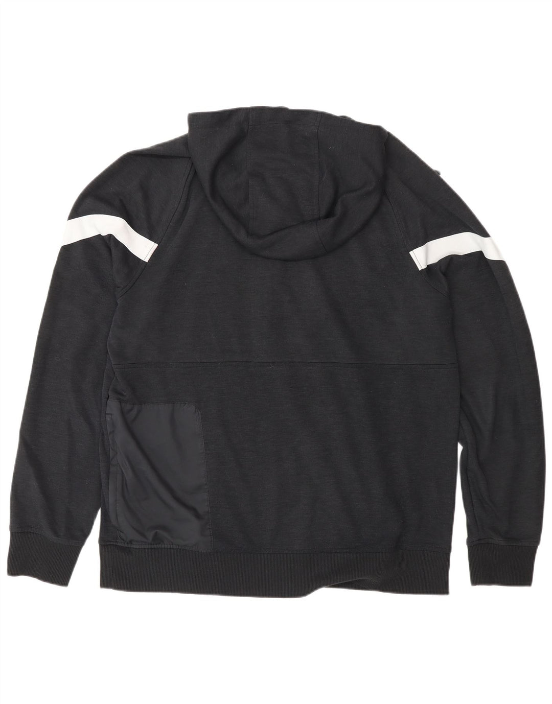Hanoră Nike pentru bărbați, cu fermoar și gât, din poliester mare, negru