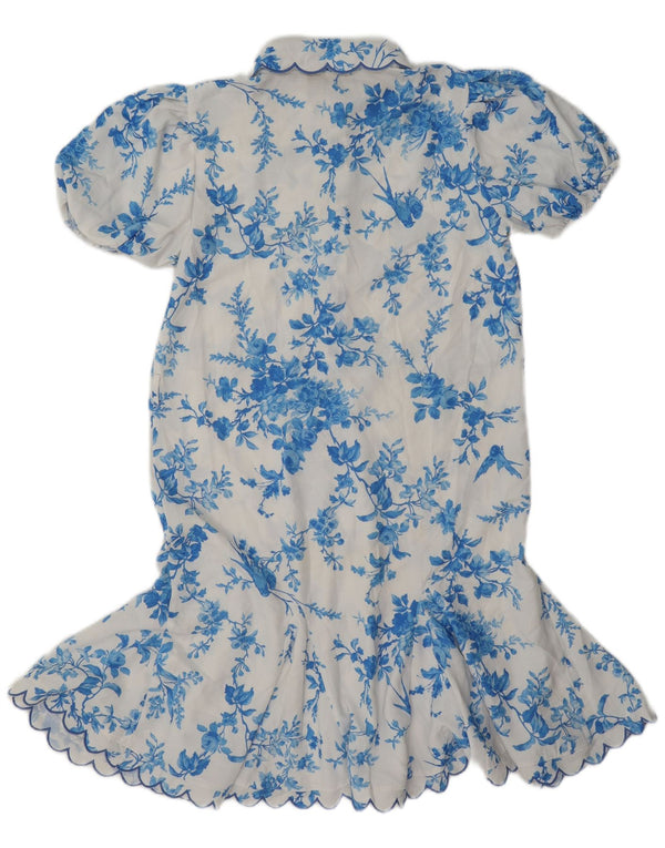 Rochie Lipsy fete cu talie scazuta 13-14 ani poliester floral alb